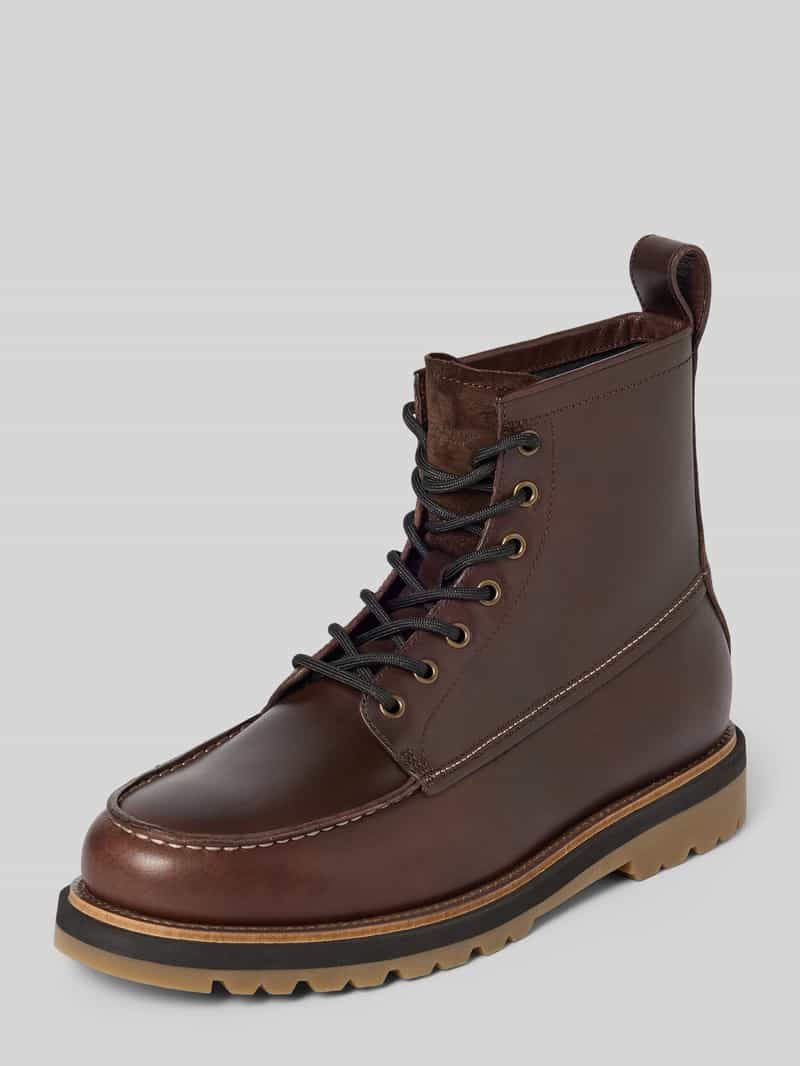 Kozaki sznurowane ze skóry naturalnej model ‘JAY’