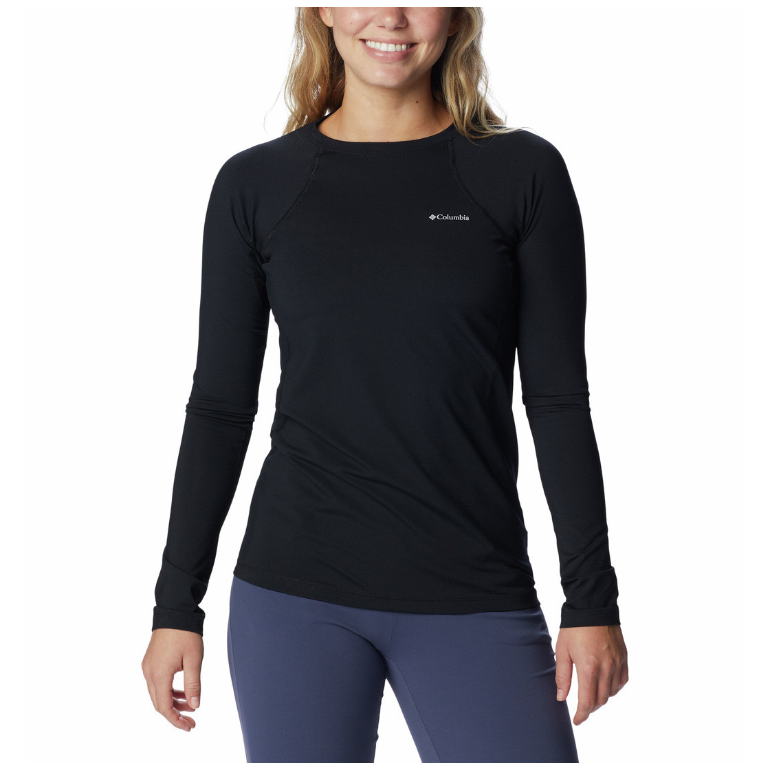 Damska koszulka Columbia Midweight Stretch Long Sleeve Top Rozmiar: L / Kolor: czarny
