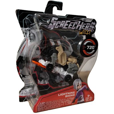 Figurka ALPHA Screechers Wild! Transformujący Pojazd Lightning Rhino Nosorożec 685005