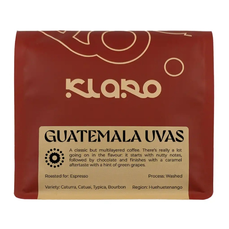 Kawa ziarnista Klaro Gwatemala Uvas Espresso 250g
