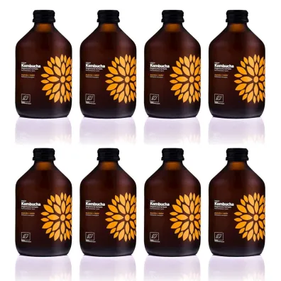 Vigo Yoko Kombucha z imbirem i acerolą bezglutenowa Zestaw 8 x 330 ml Bio