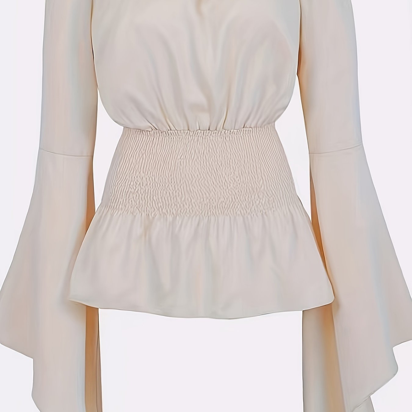 TEMU Koszula piracka z długim rękawem, z podnoszonymi rękawami