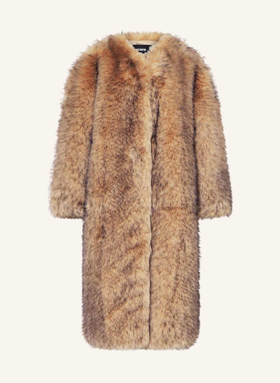 Rotate Płaszcz Ze Sztucznego Futra braun