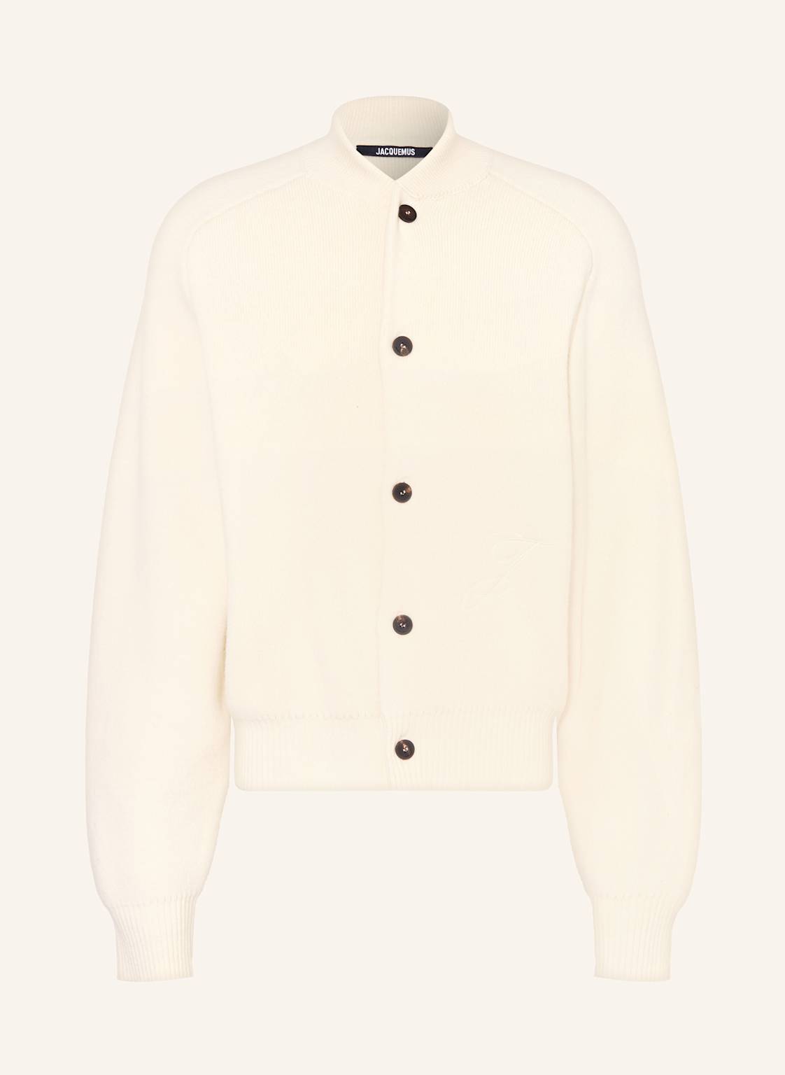 Jacquemus Kardigany Le Cardigan Pallone weiss