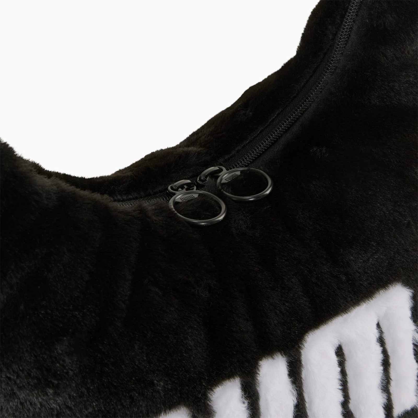 Torebka damska Puma UP PAUX FUR SLOUCHY HOBO czarna 09186901