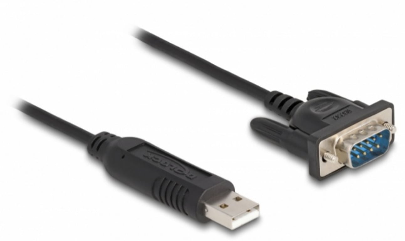 DeLOCK Adapter USB 2.0 do szeregowego RS-232 z kompaktową obudową złącza szeregowego 50 cm FTDI 66461