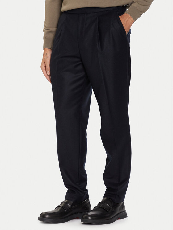 BOSS Chinosy C-Perino 50551829 Niebieski Tapered Fit