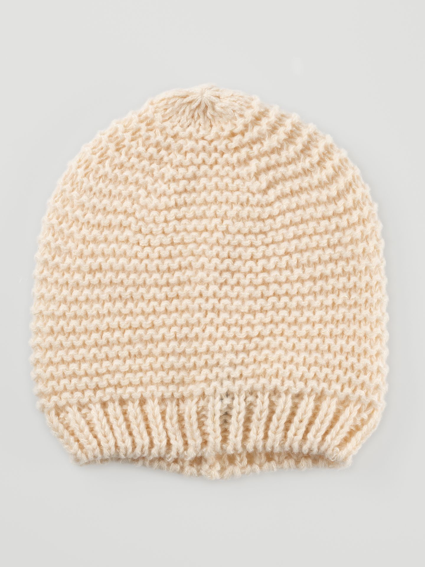 Beżowa czapka damska