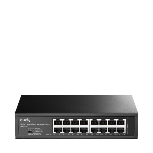 CUDY Switch GS1016E 16-Port Gigabit Light