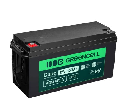 Green Cell Cube AGM VRLA IP54 12V 150Ah AGM12V150AH-J / 5904326376304