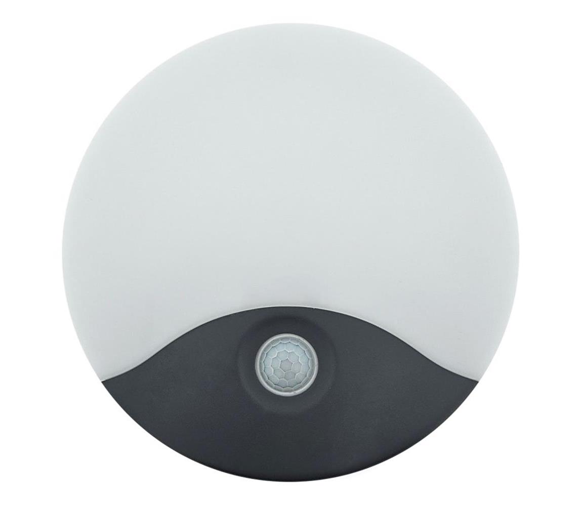 LED Zewnętrzny kinkiet z czujnikiem ruchu LED/18W/230V IP44 antracyt