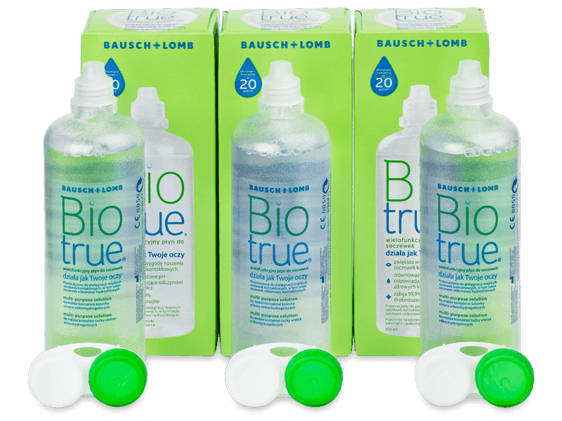 Płyn do soczewek Biotrue 3 x 300 ml