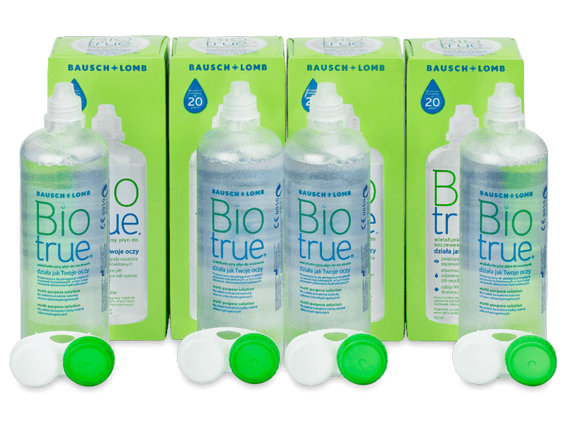 Płyn do soczewek Biotrue 4x 300 ml