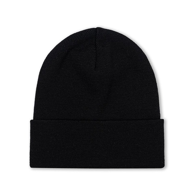 Wełniana Zimowa Czapka 100% wełny merino unisex Czarna