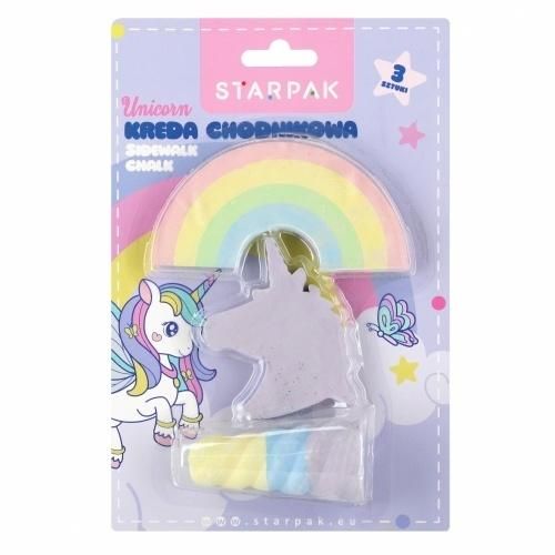 Starpak Kreda chodnikowa 3szt Unicorn 561879