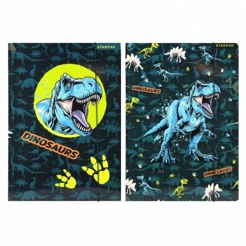 Starpak Teczka z gumką A4 Dino Glow 559701