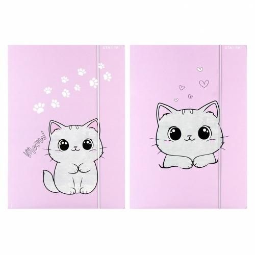 Starpak Teczka z gumką A4 Kotek pluszowy 559723