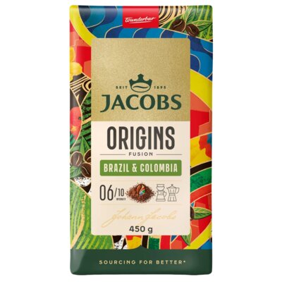 Kawa mielona JACOBS Origins Fusion Brazil & Colombia 0.45 kg