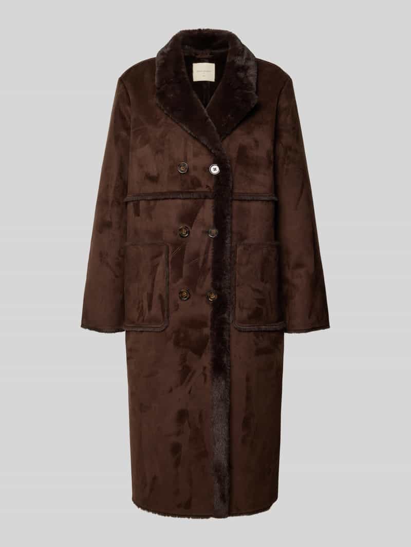 Płaszcz z imitacji skóry model ‘LAMSE’