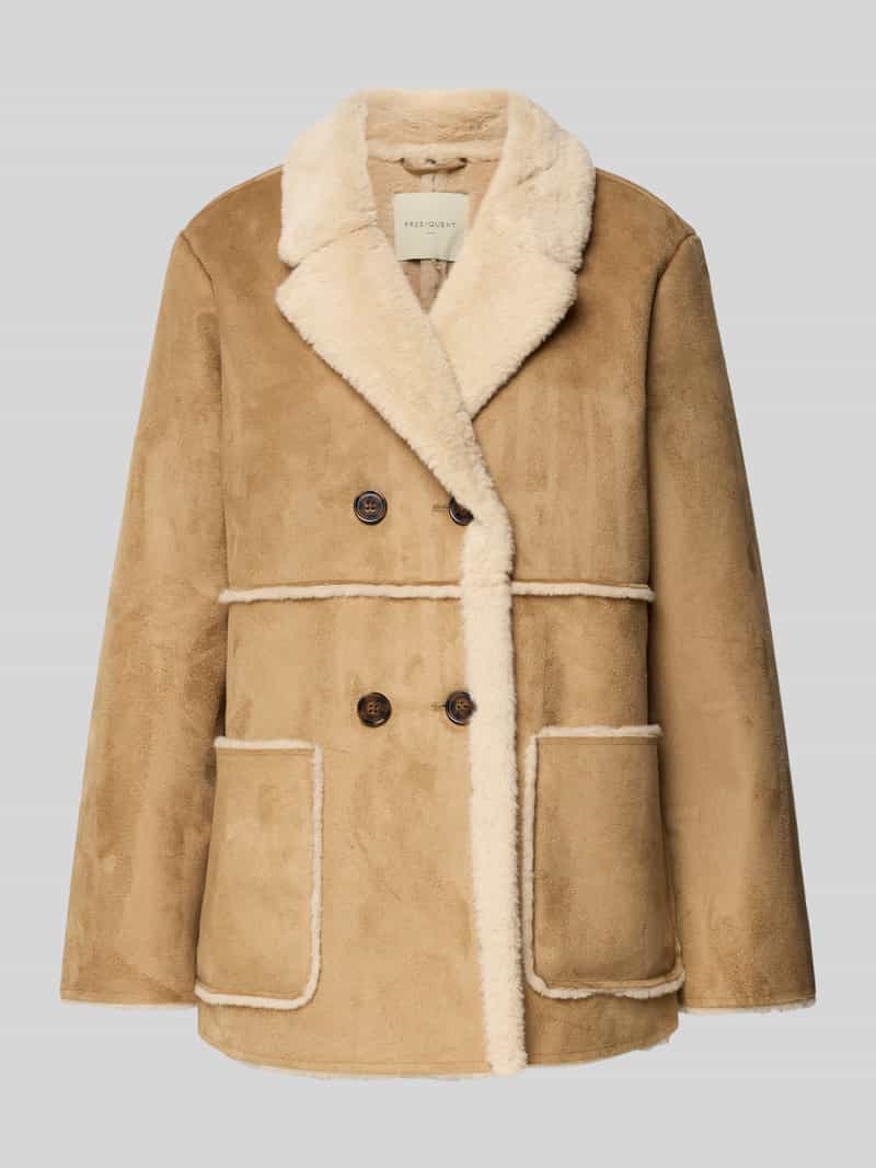 Kurtka z imitacji skóry model ‘LAMSE’