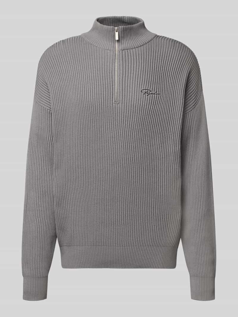 Sweter z dzianiny o kroju oversized z wyhaftowanym logo