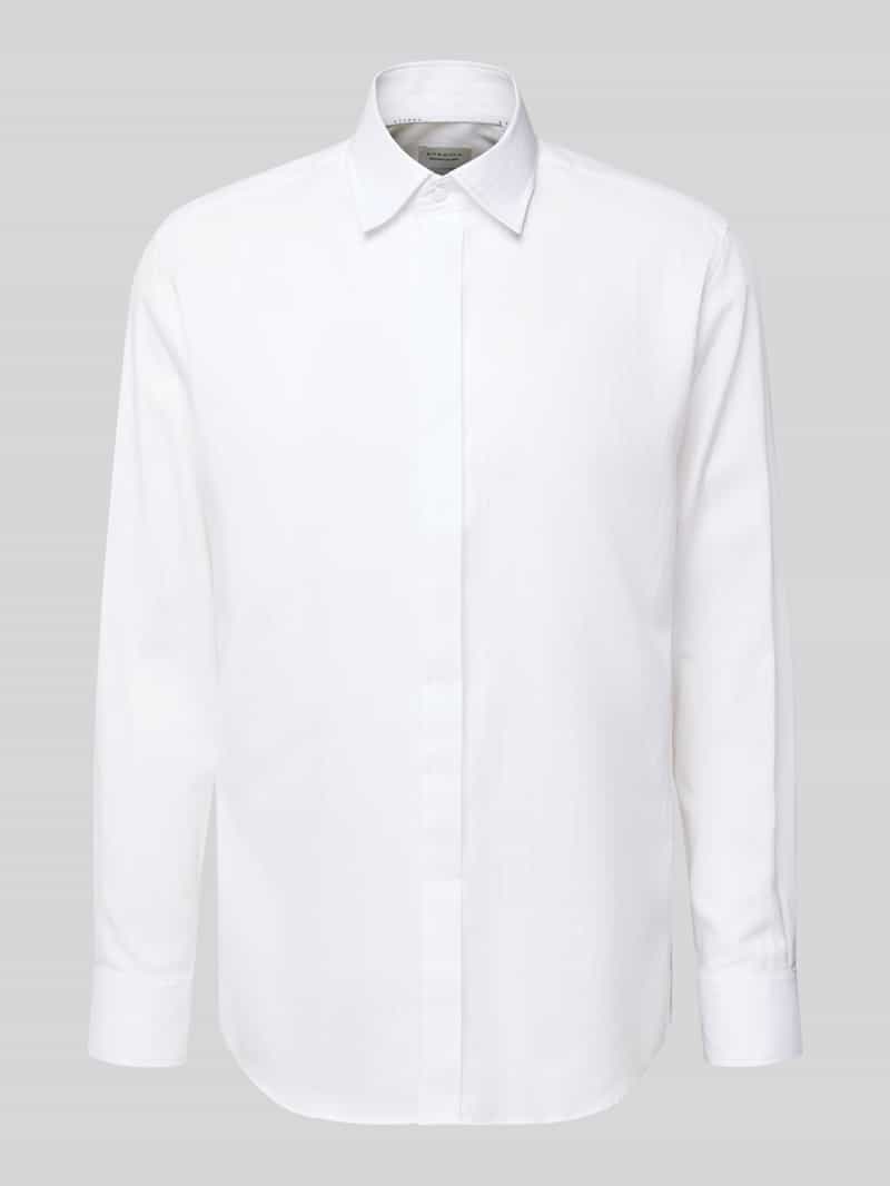 Koszula biznesowa o kroju modern fit z listwą guzikową