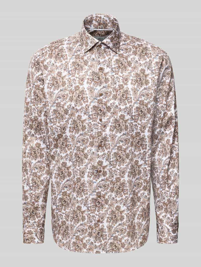 Koszula casualowa o kroju Modern Fit z kołnierzykiem typu kent