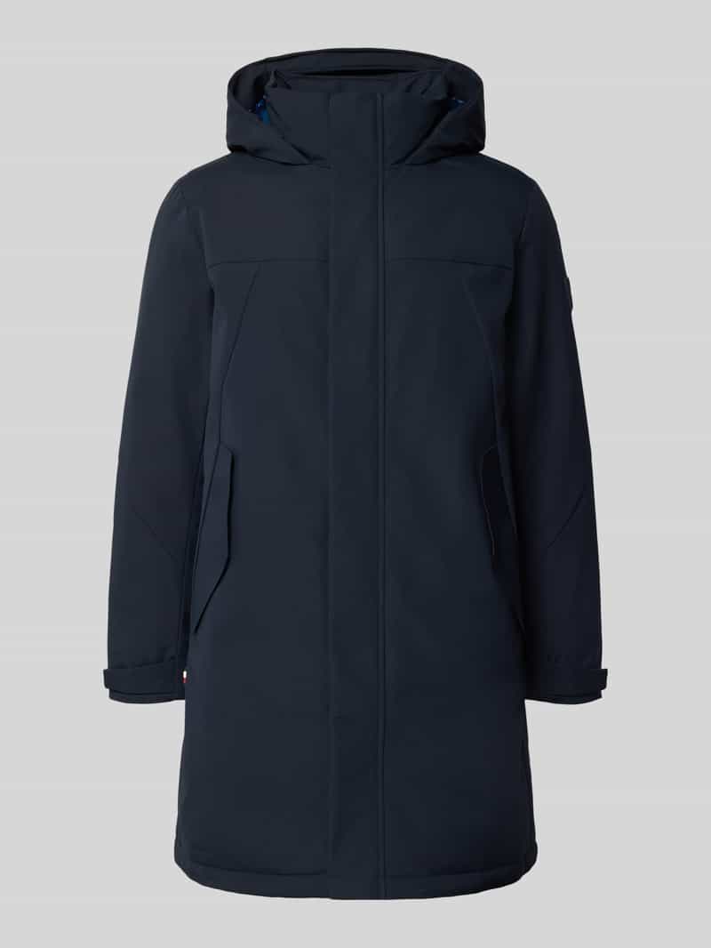 Płaszcz funkcyjny o kroju regular fit z kapturem