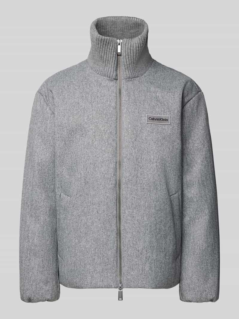 Kurtka ze stójką i dwustronnym zamkiem błyskawicznym