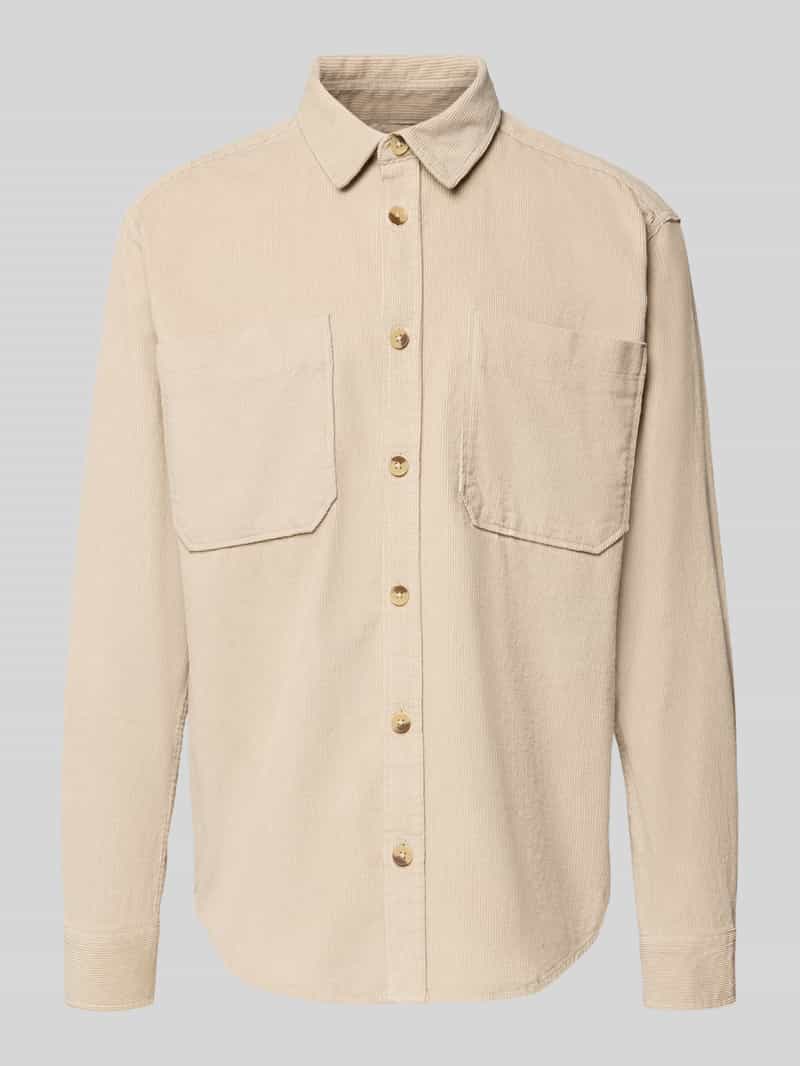 Koszula casualowa o luźnym kroju z czystej bawełny model ‘ALP’