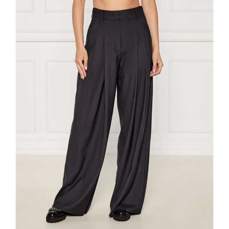 Marella SPORT Wełniane spodnie Ulzio | flare fit