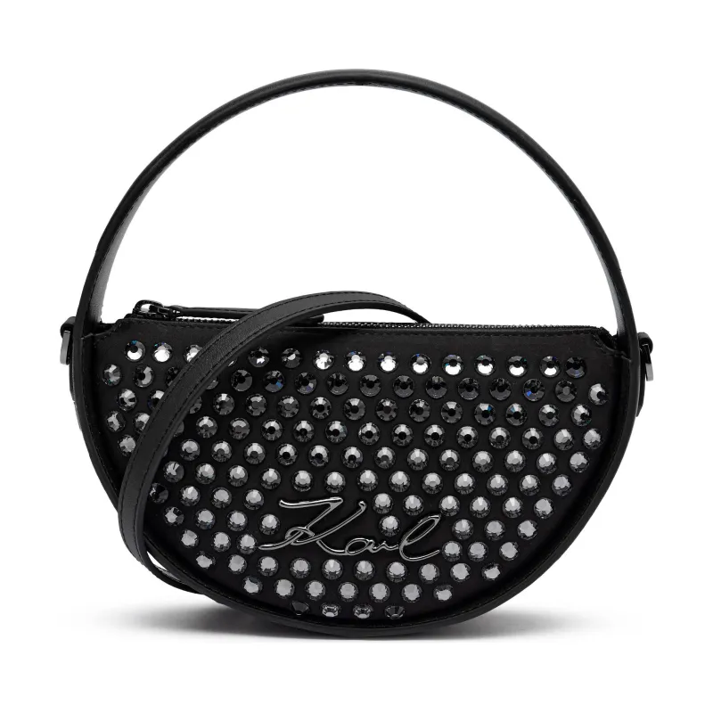 Karl Lagerfeld Torebka na ramię k/signature | z dodatkiem skóry