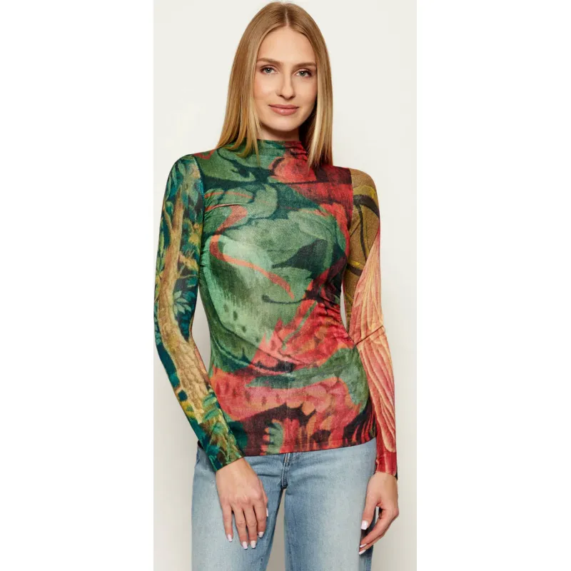 Desigual Półgolf JERS_TAPIZ_LACROI Desigual x M. Christian Lacroix Slim Fit