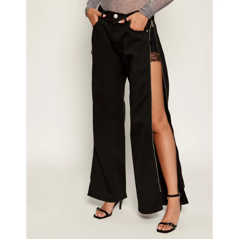 Pinko Jeansy WANDA Relaxed fit z dodatkiem jedwabiu