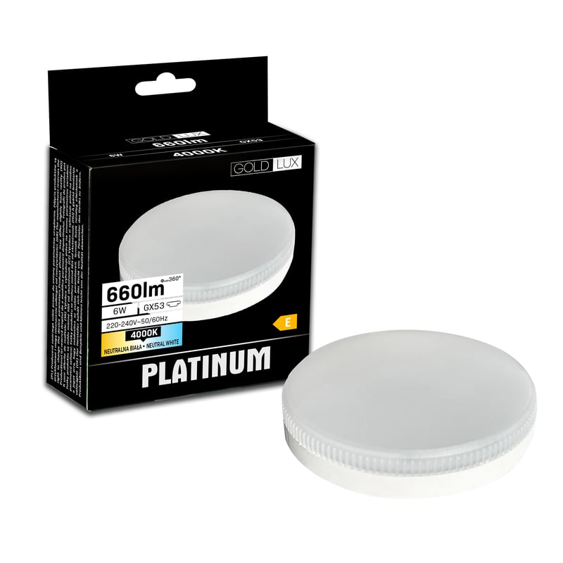 Żarówka LED GX53 6 W 660 lm Neutralna biel Goldlux