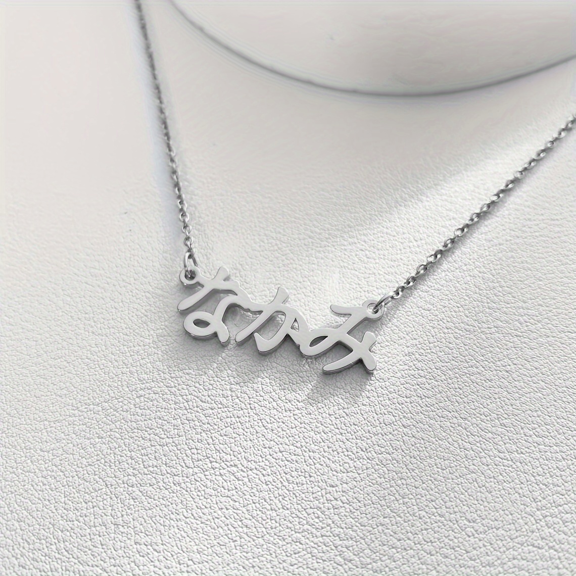 TEMU Naszyjnik z imieniem w języku japońskim, spersonalizowany wisiorek w piśmie , 18-karatowe pozłacane stal nierdzewna, prosty wzór plemienny, do