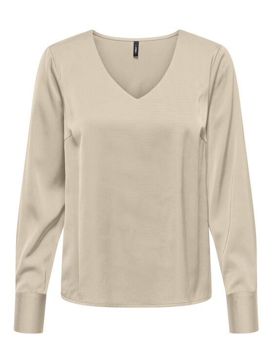 ONLY Bluzka Mika 15361191 Brązowy Regular Fit