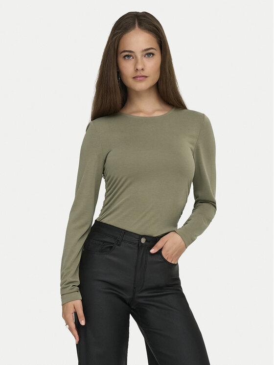 ONLY Bluzka Free Life 15365605 Zielony Regular Fit