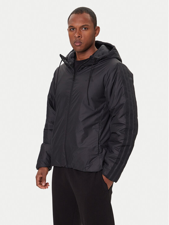 adidas Kurtka zimowa Essentials Climawarm 3-Stripes KB8149 Czarny Regular Fit