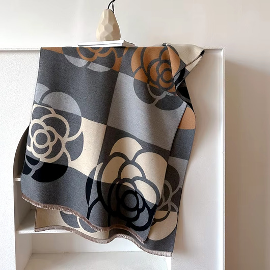 Szalik Damski ciepły zimowy czarny szary modny chusta