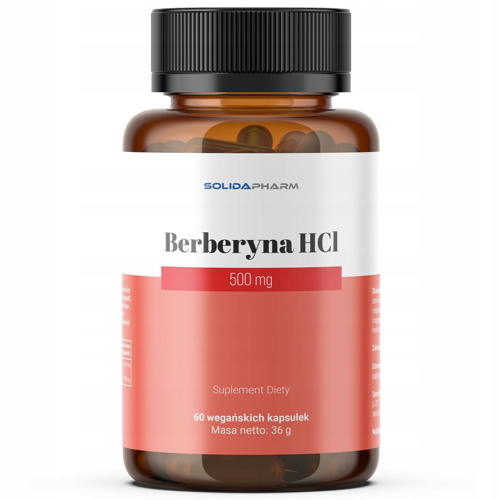 Solida Pharm Berberyna HCI 500 mg, 60 kapsułek