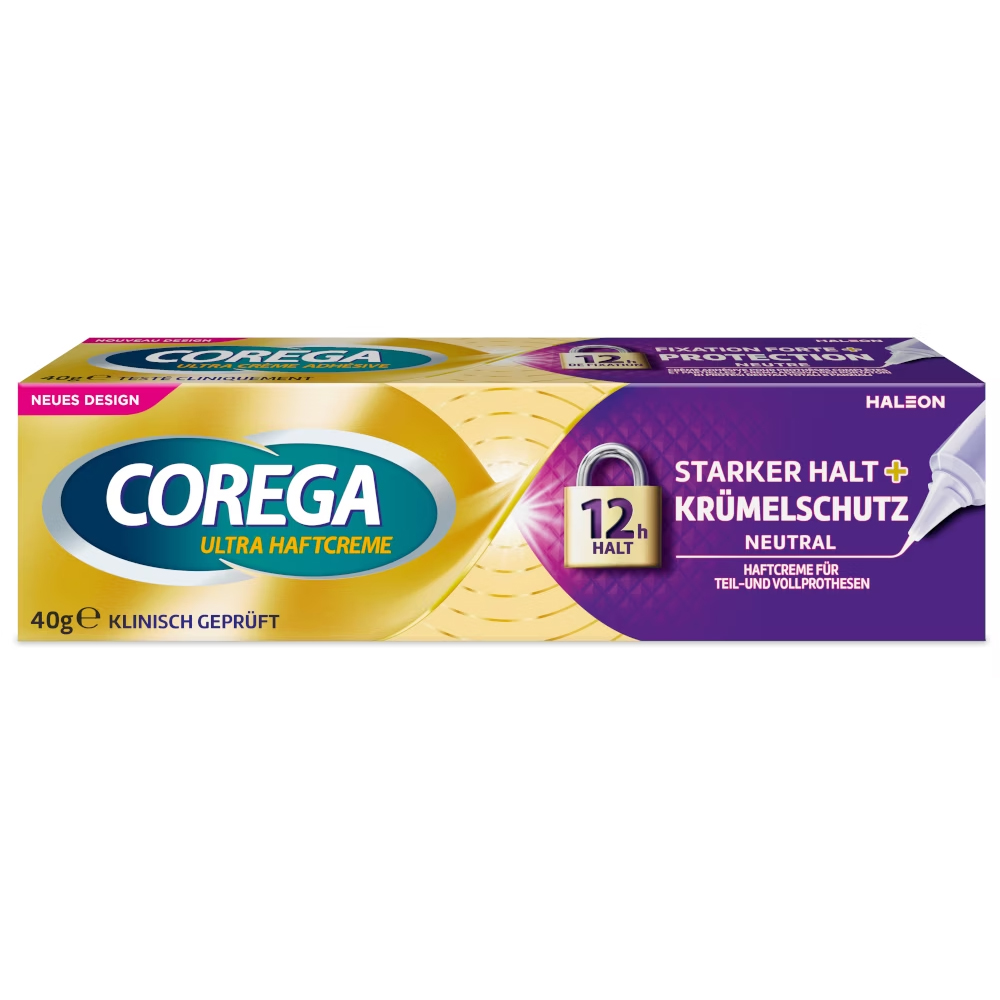 Corega, krem mocujący do protez zębowych, neutralny, 40 g