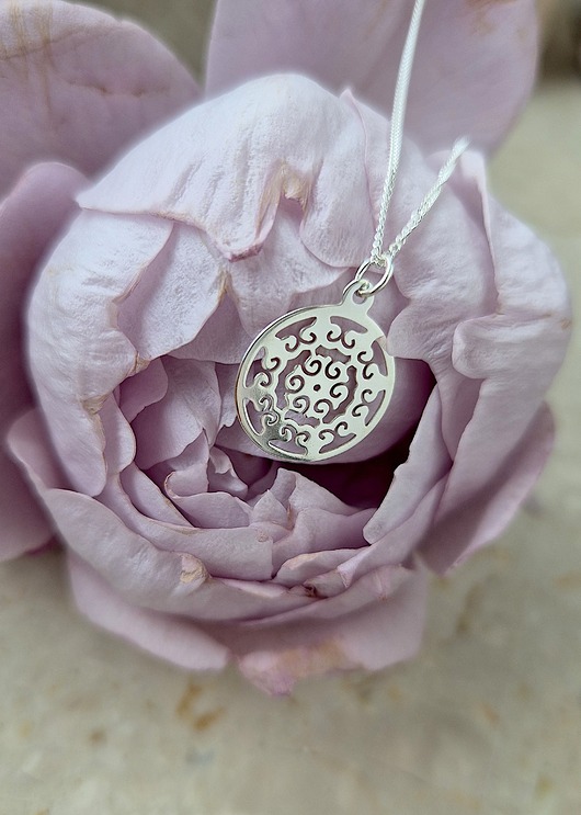 Naszyjnik ROSETTE- srebro 925