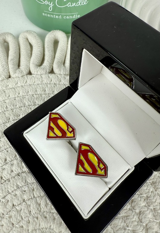 SPINKI DO MANKIETÓW koszuli mankietu SuperMan