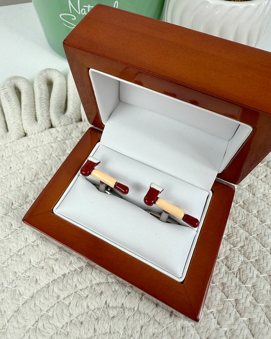 SPINKI DO MANKIETÓW koszuli prezent siekiera dla strażaka