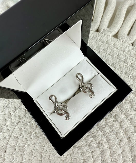 SPINKI DO MANKIETÓW koszuli mankietu klucz wiolinowy