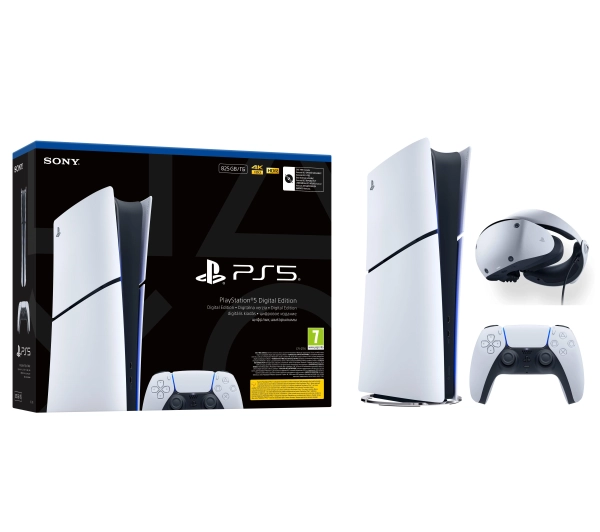 Sony PlayStation 5 Digital Slim E Chassis PS5 825GB + PlayStation VR2