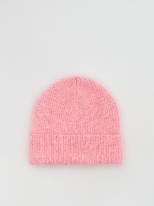 Reserved - Czapka beanie - pastelowy róż