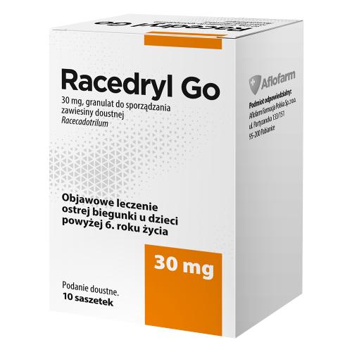 Racedryl Go 30 mg, 10 saszetek - lek na biegunkę u dzieci