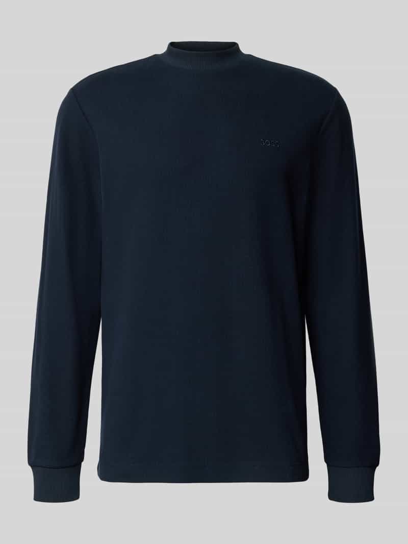 Bluzka z długim rękawem o kroju regular fit z czystej bawełny model ‘EXPLORER’